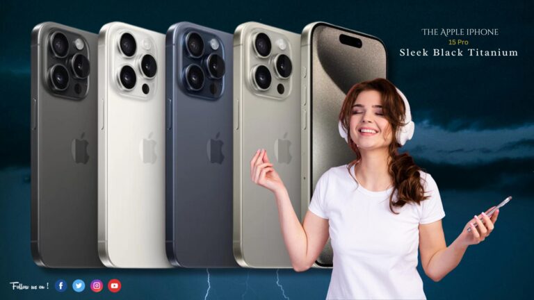 Apple iPhone 15 Pro (256GB) – Sleek Black Titanium: Power and Sophistication in Your Hand